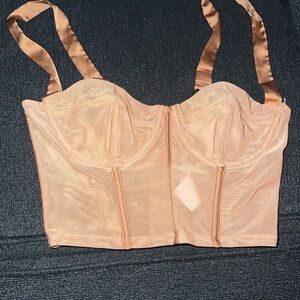 Mesh corset bustier